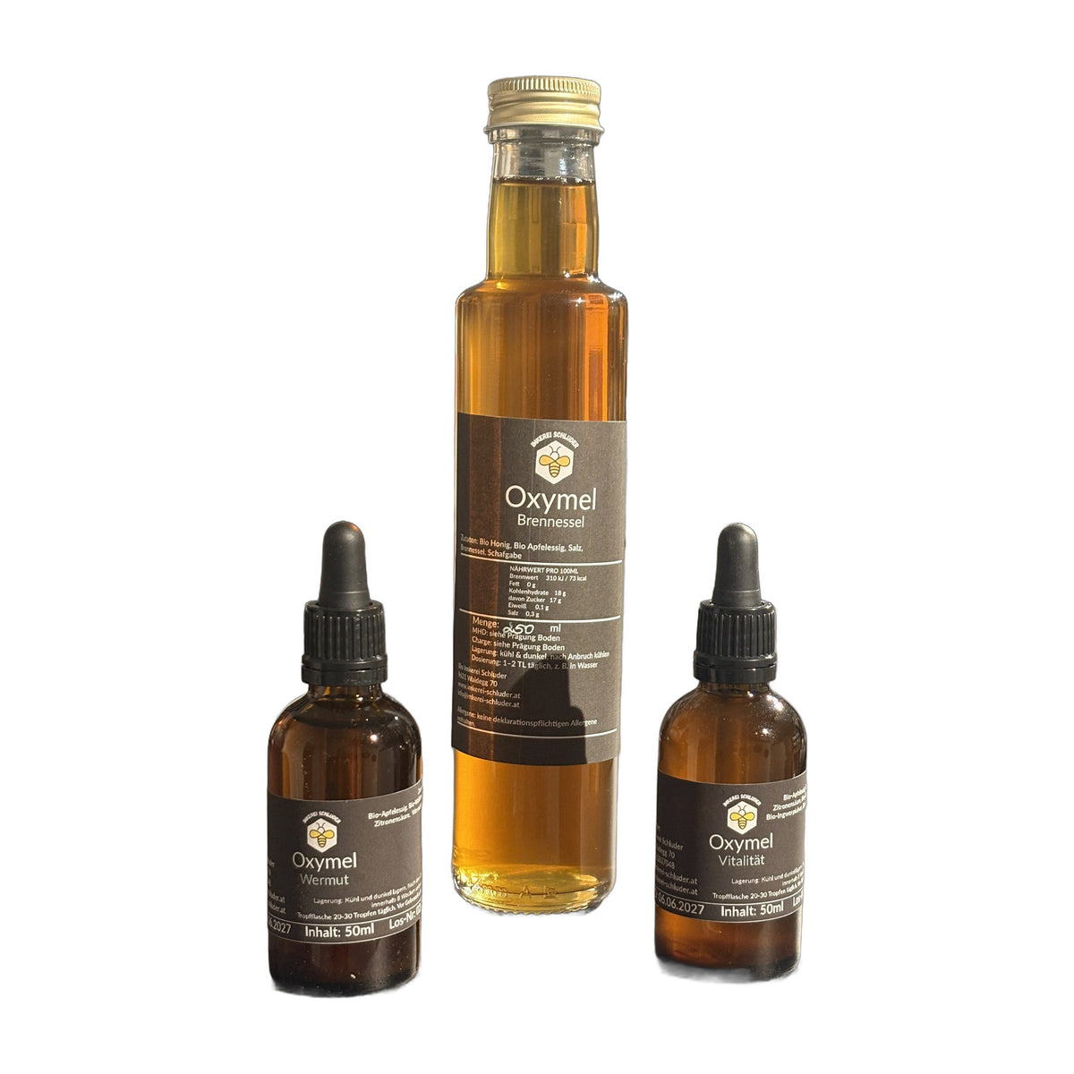 Oxymel Bundle – Oxymel 250ml + 2 Tinkturen à 50ml aus dem Gailtal