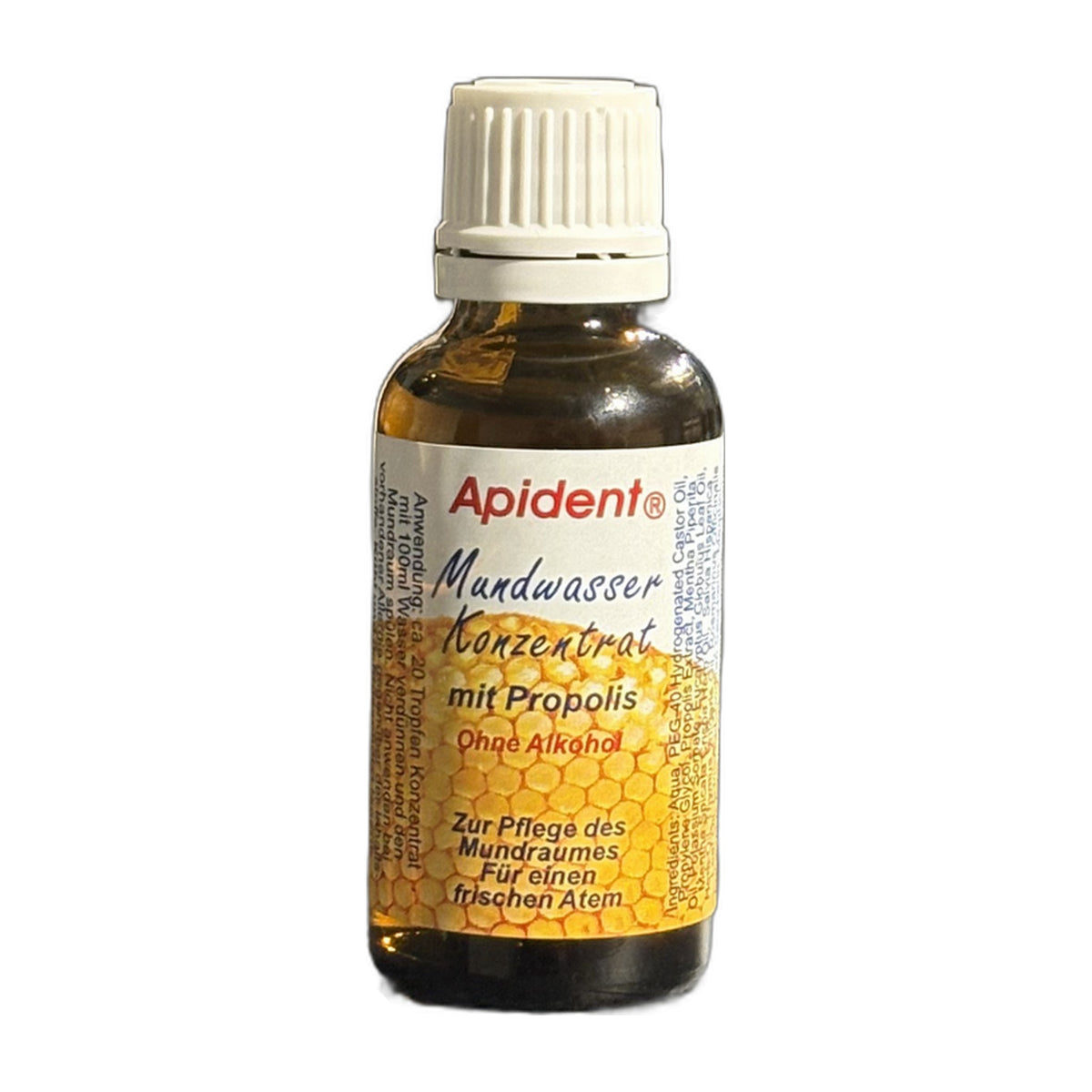 Mundwasser-Konzentrat mit Propolis ohne Alkohol 30ml – vom Imker