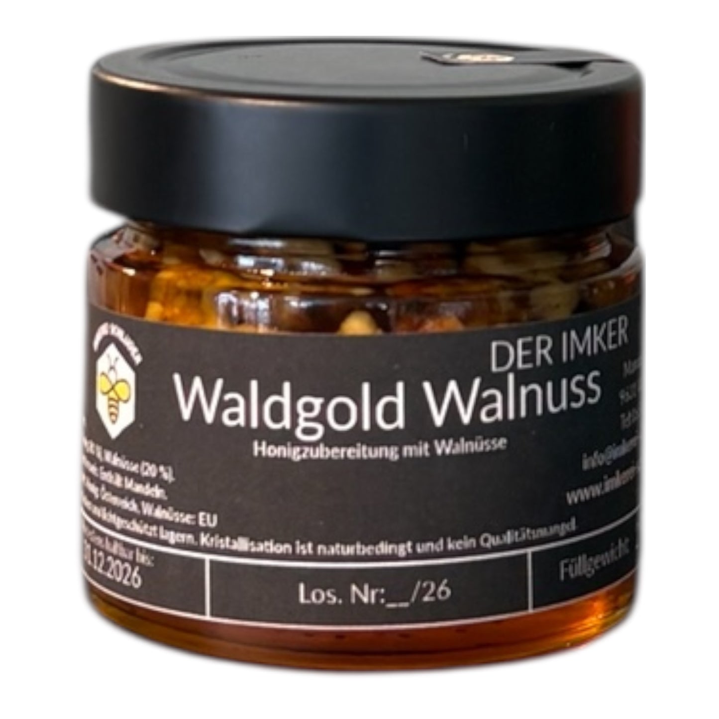 Waldgold Walnuss – Kärntner Walnüsse in Waldhonig 250g | Bio Imkerei Schluder, Gailtal