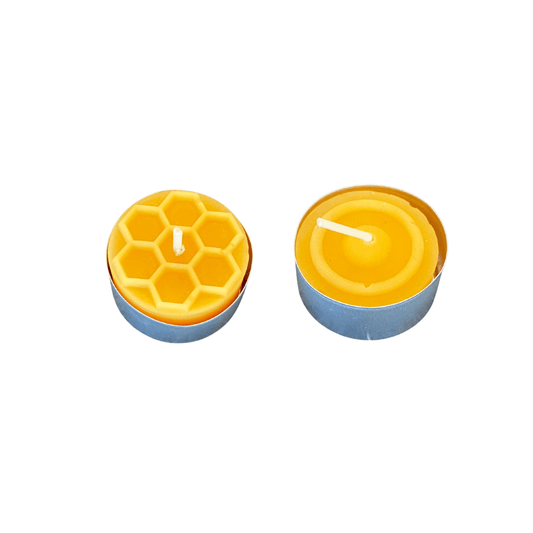 Bienenwachs - Teelichter – 3er - Set naturbelassen - imkerei - schluder.at