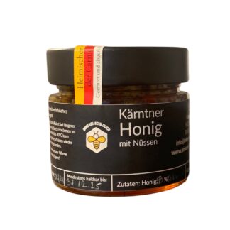 Honig mit Walnüssen – süß - nussige Spezialität 250 g - imkerei - schluder.at