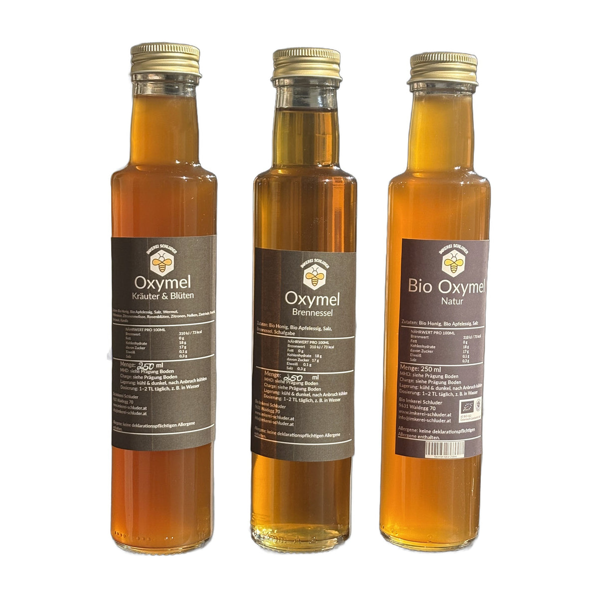 Oxymel 3er Bundle – Honig-Essig-Tonikum aus dem Gailtal | 3 × 250ml