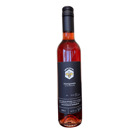 Honigwein (Met) mit Weichseln – fruchtige Honigspezialität 500 ml - imkerei - schluder.at